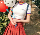 Rainbow Collar "Youth" Top