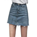 High Waisted Denim Skirt