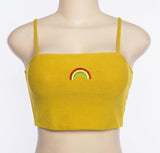 Rainbow Embroidered Camis Top