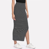 Striped Maxi Skirt