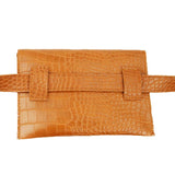 Basic Crocodile Waist Cross Body Bag