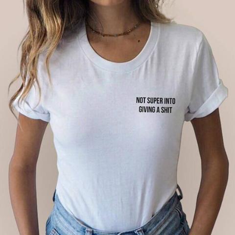 "Not Super Into Giving A Shit" Tee