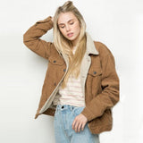 Corduroy Jacket With Sherpa Lining