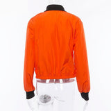 Orange Mesh Pocket Pullover