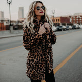 Vegan Fur Leopard Coat
