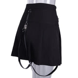 Gothic Pleated Mini Skirt