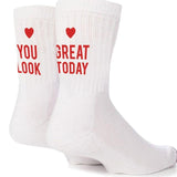 "You Look Great Today" Socks