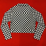 Checkerboard Cropped Jacket