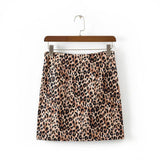 Vintage Mini Leopard Print Skirt