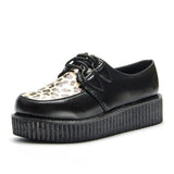 Leopard Printed Vegan Leather Creepers