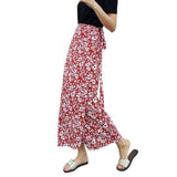 High Waisted Floral Maxi Skirt