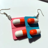Pill Capsule Earrings