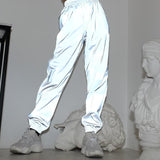 High Waisted 3M Reflective Sport Trousers