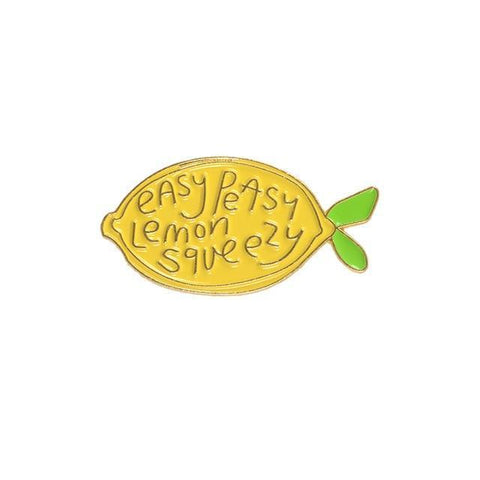 Easy Peasy Lemon Squeezy Enamel Pins