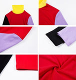 Four Color Turtleneck Sweater