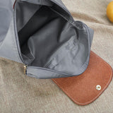 Leather Nylon Travel Backpack