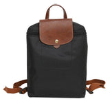 Leather Nylon Travel Backpack