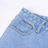 High Waisted Back Zipper Jeans