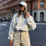 Zip Up Sherpa Pullover