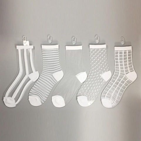 Ultra Thin Glass Silk Socks