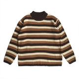 Striped Knitted Pullover Sweater