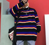 Midnight Knitted Striped Sweater