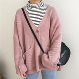 Oversized Thick Knit Cardigan