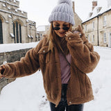 Button Up Teddy Sherpa Jacket