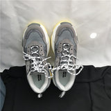 Grey Triple S Sneakers