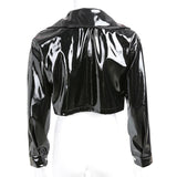 Patent Leather Crop Jacket