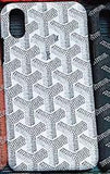 Chevron Pattern Leather iPhone Case