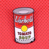 Warhol Tomato Soup Pin