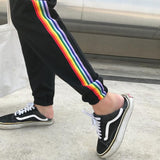 Rainbow Striped Joggers