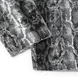 Snake Print Straight Trousers