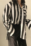 Vertical Striped Buttoned Shirt