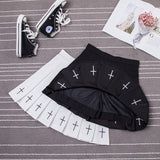 Embroidered Pleated Cross Skirt