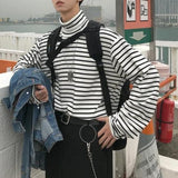 WM Relaxed Striped Turtleneck