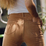 High Waisted Corduroy Bell Bottom Trousers