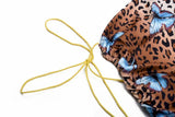 Leopard Bufferfly Mini Dress