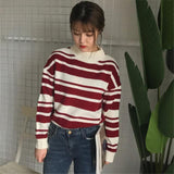 Vintage Striped Knitted Sweater