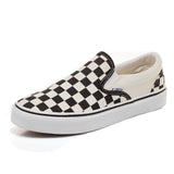 Checkered Slip On Sneakers