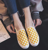 Checkered Slip On Sneakers