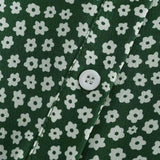 Green Ruffled Floral Dress