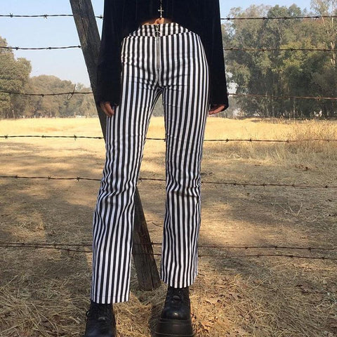 Striped Jagger Pants