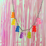 Rainbow Gummie Bear Necklace