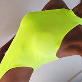 Ribbed Neon Bodysuit