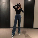 High Waisted Wide Leg Vintage Fit Jeans